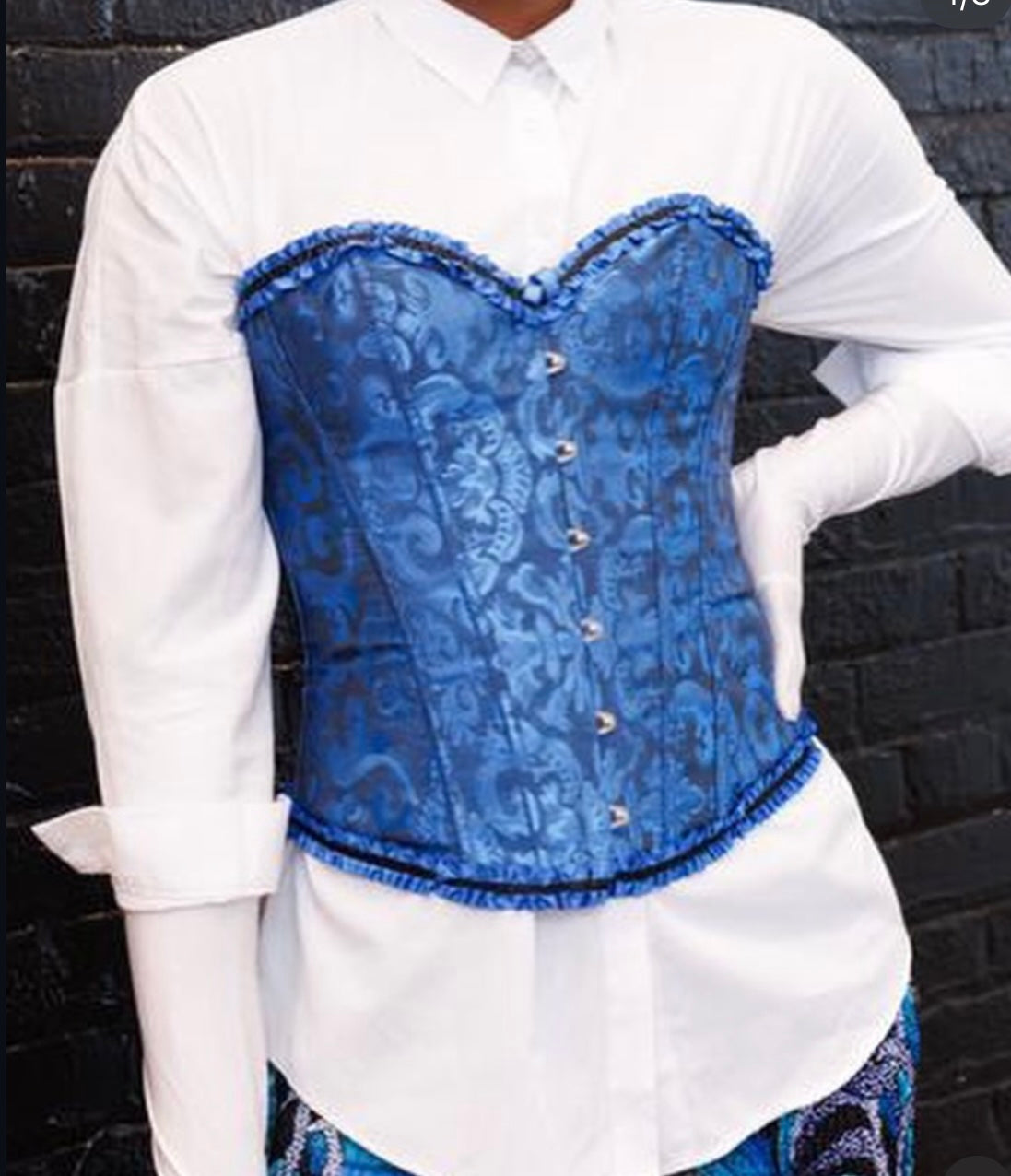 The Ocean Blue Corset